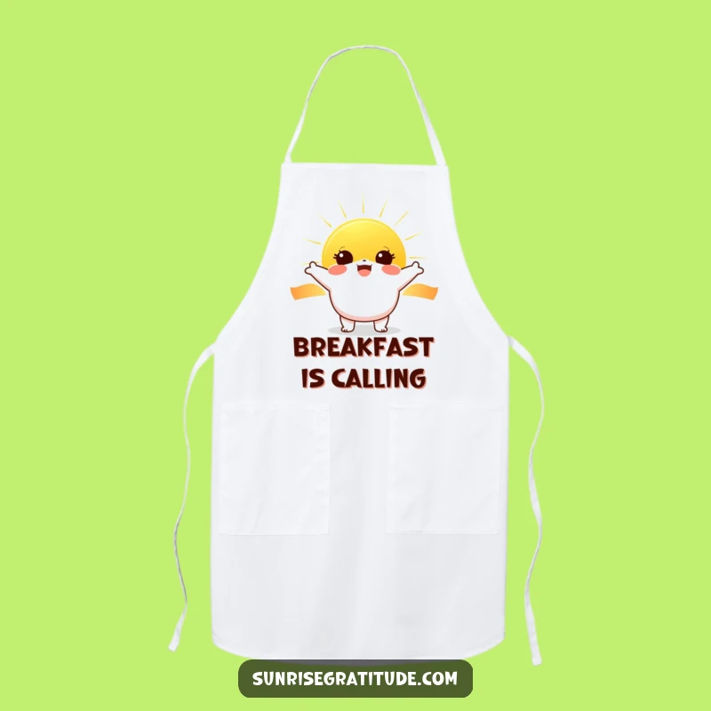Funny Sunrise Chef Apron: Cheerful Mornings, Hilarious Funny Gift!