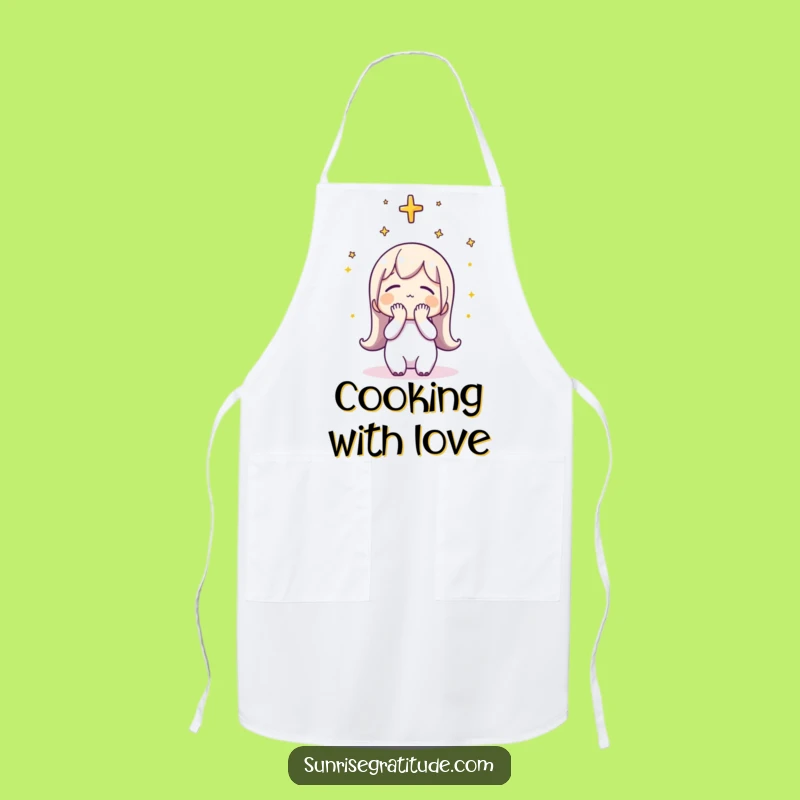 Funny Grateful Sunrise Apron: Cook with a Thankful Heart