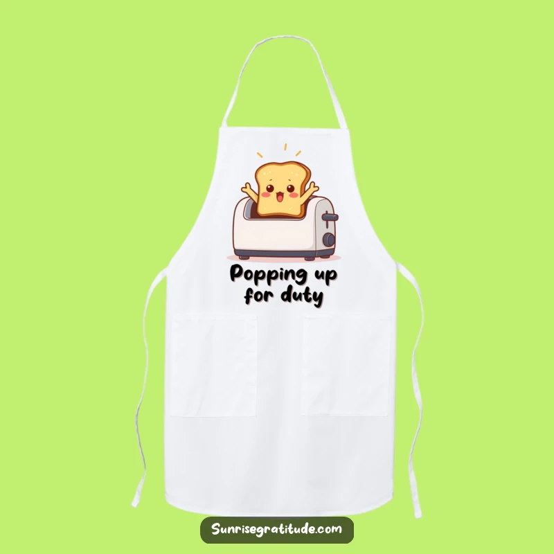 Funny Surprised Toast Apron: Cook Up Laughs in the Kitchen with This Hilarious Wearable!