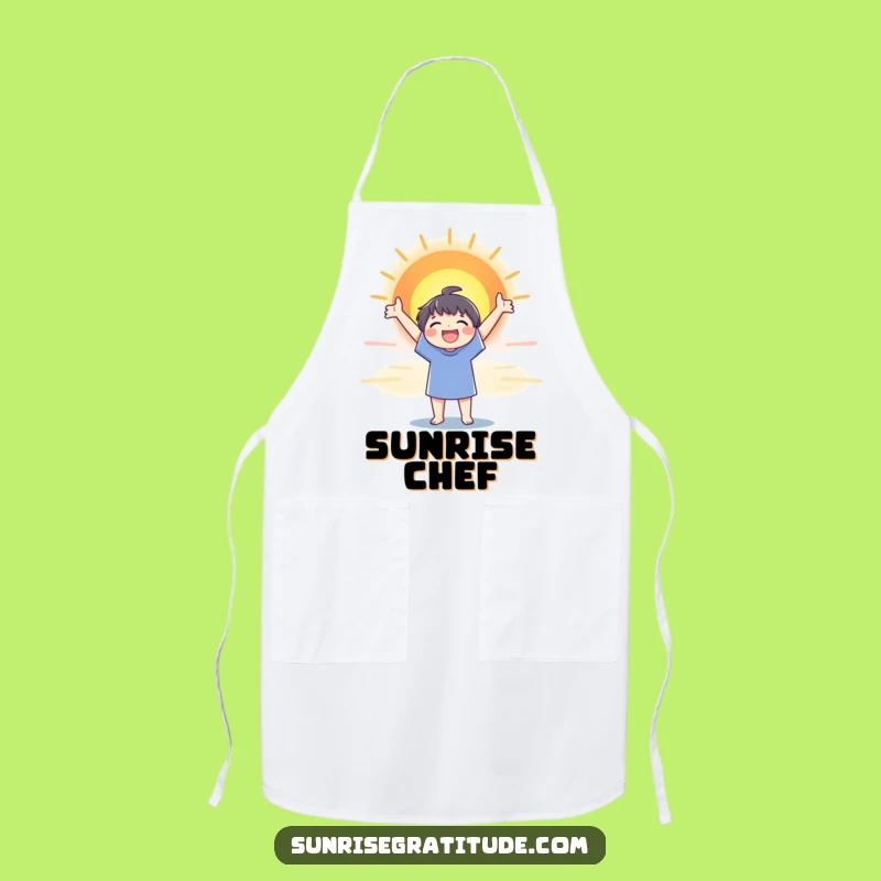 Sunrise Joy Character Apron: Cook with Optimism and Funny Flair!
