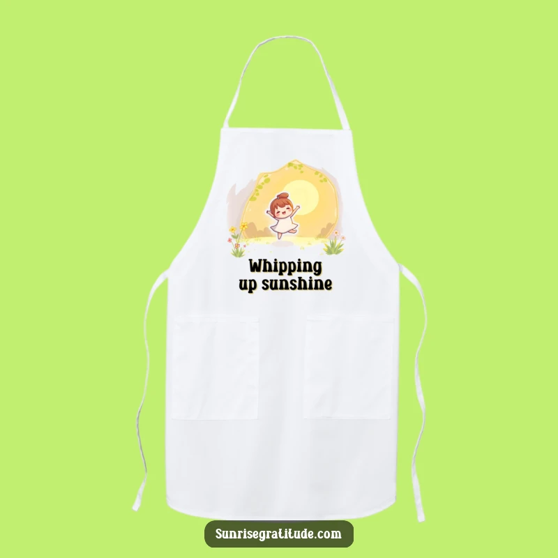 Funny Kitchen Sun Dance Apron - Playful Chef Funny Gift