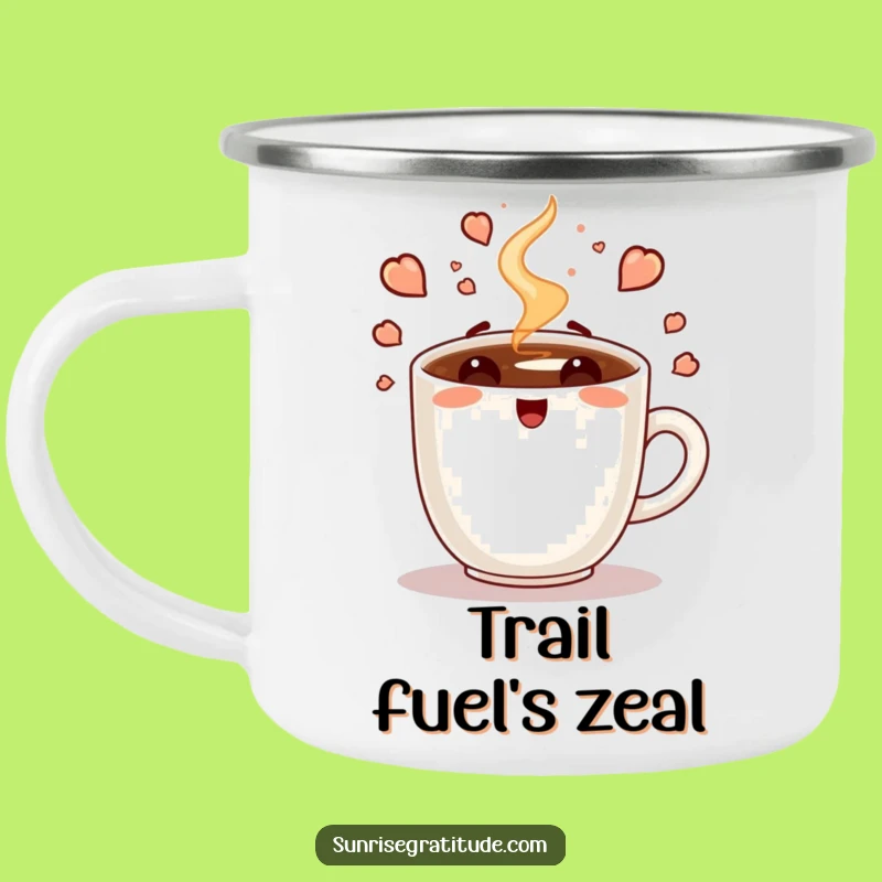 Funny Enthusiastic Coffee Camping Mug: Your Adventurous Brew Companion!