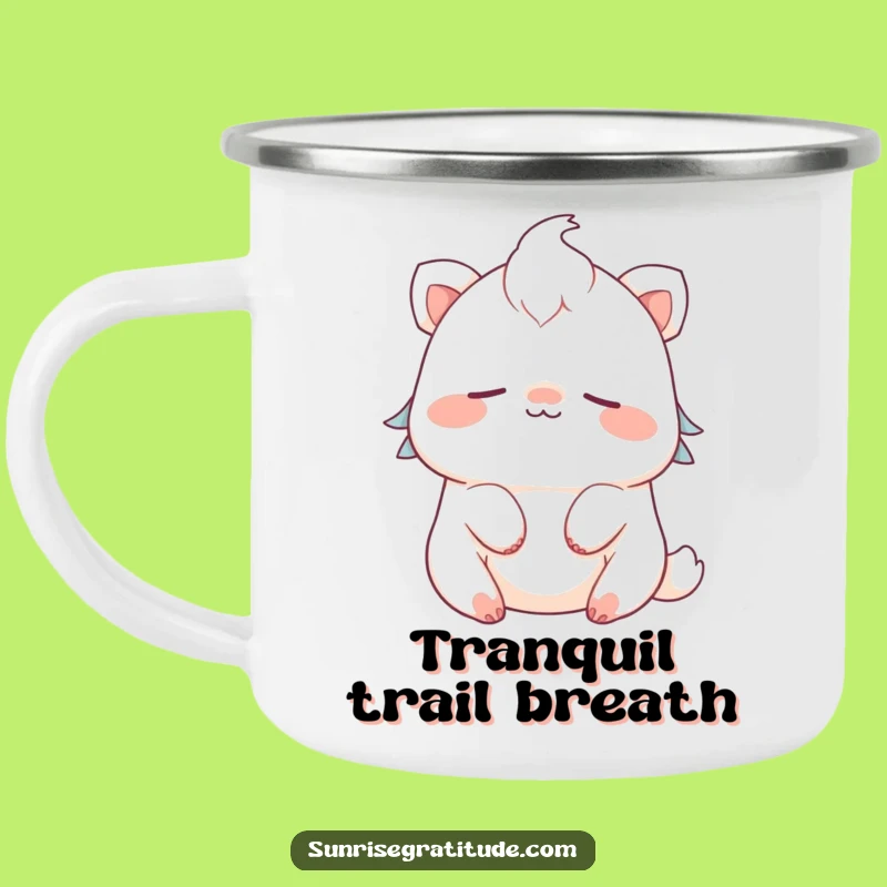 Funny Peaceful Creature Camping Mug: Breathe Easy on Your Adventures