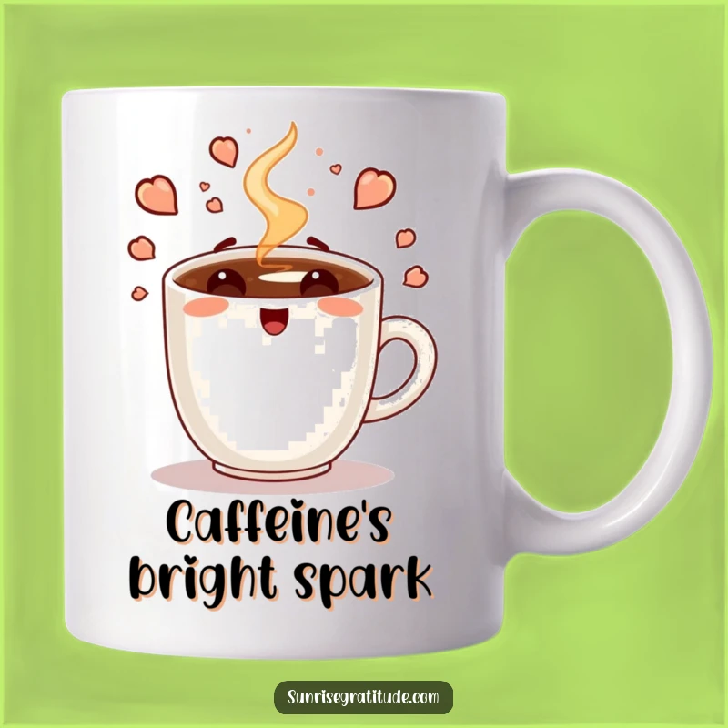 Funny Enthusiastic Coffee Cup Mug: Start Your Day with Energy and a Laugh!