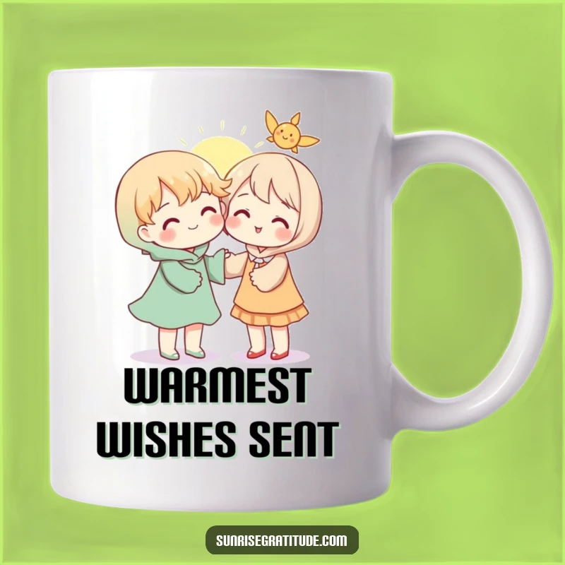 Sunshine Sharing Mug: Warm Character Art, A Heartwarming Funny Gift!