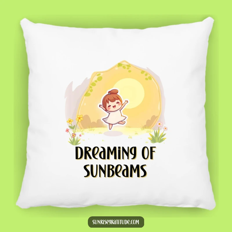 Funny Playful Sunbeam Pillow - Character's Dance Comfort Funny Gift
