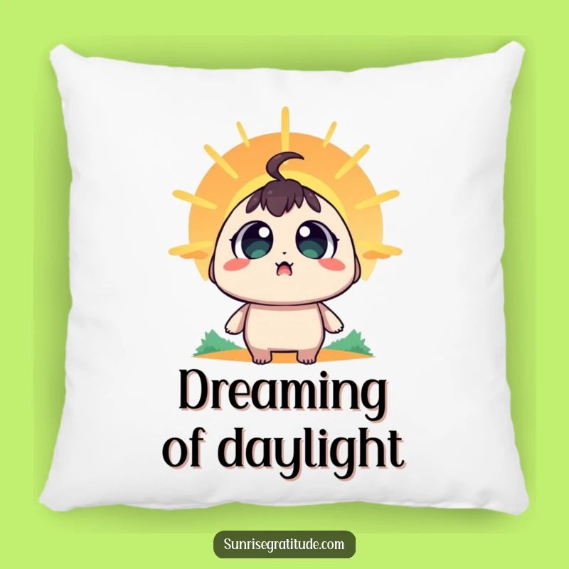 Funny Amazed Sunrise Pillow: Cozy Comfort for Wonder-Filled Dreams