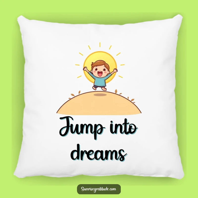 Funny Playful Pillow - Character Sunrise Comfort Gift
