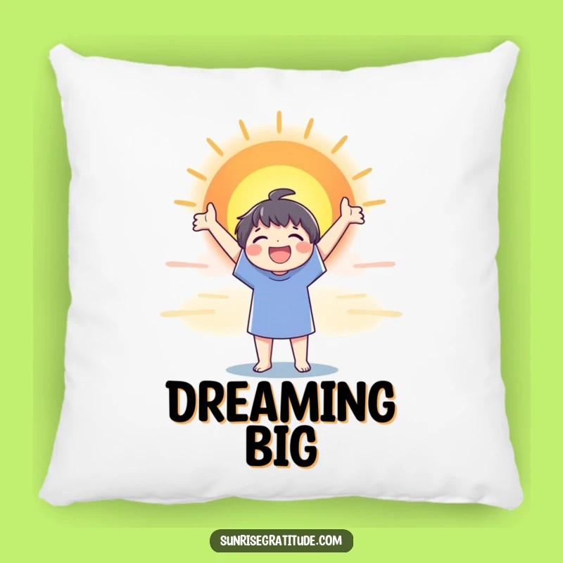 Sunrise Joy Character Pillow: Cuddle Up with Funny Morning Bliss!