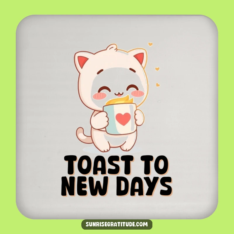 Funny Morning Hug Coaster - Character Welcomes Light Funny Gift
