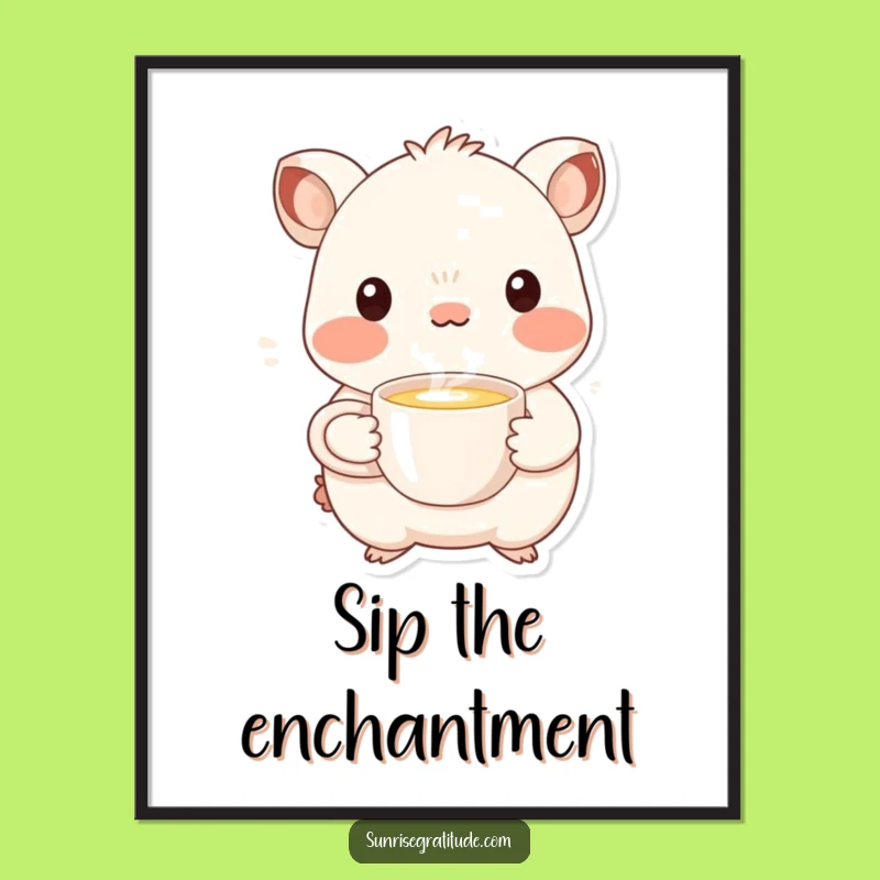 Funny Creature Comfort Poster: Add Whimsical Warmth and Humor to Your Walls