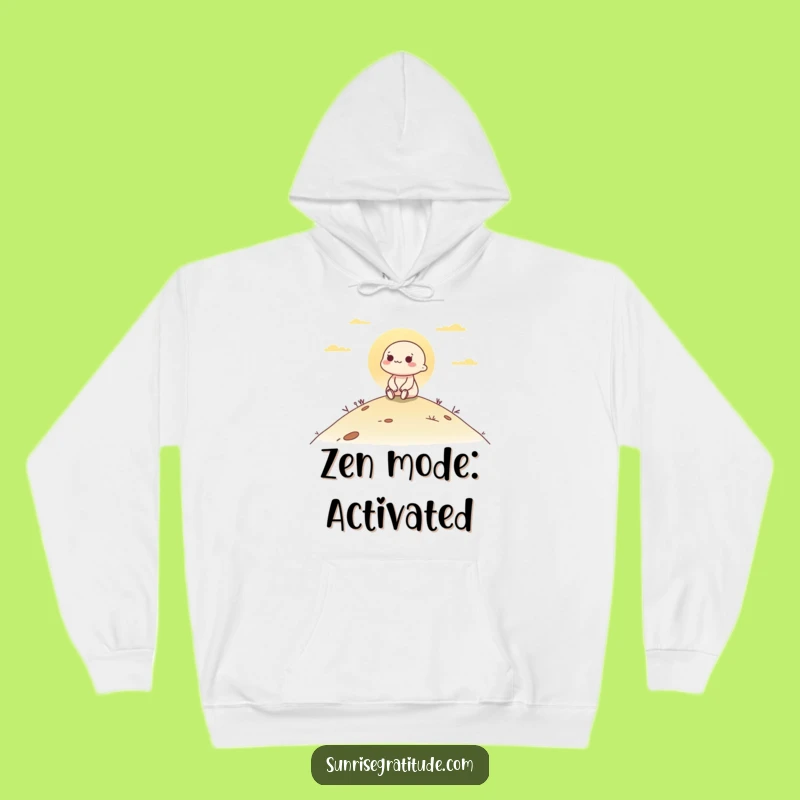 Cozy Funny Dawn Character Hoodie - Warm Sunrise Vibe Funny Gift