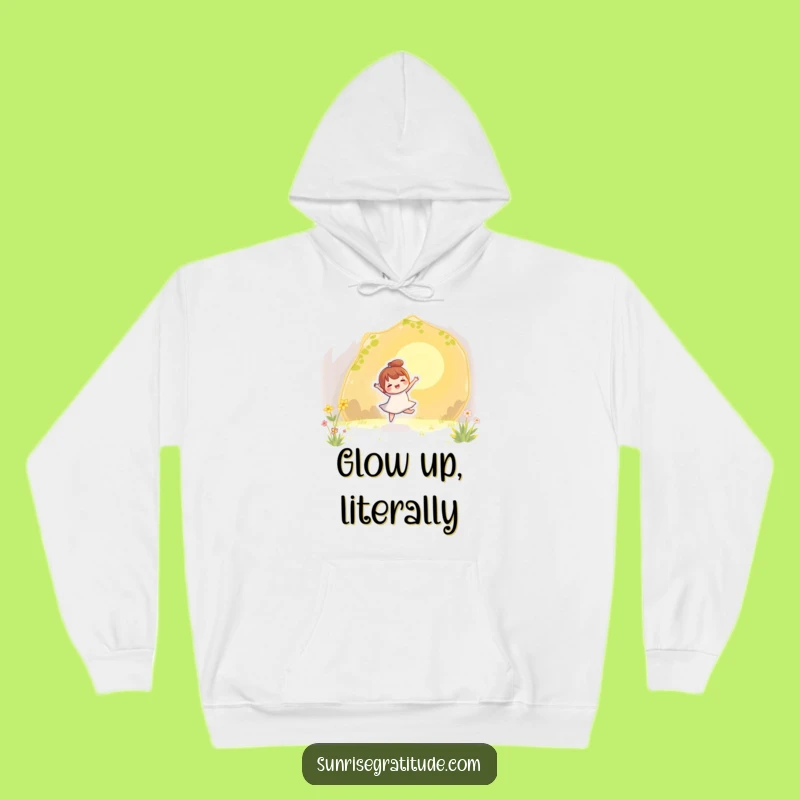Cozy Funny Sun Dance Hoodie - Character's Golden Ray Fun Funny Gift