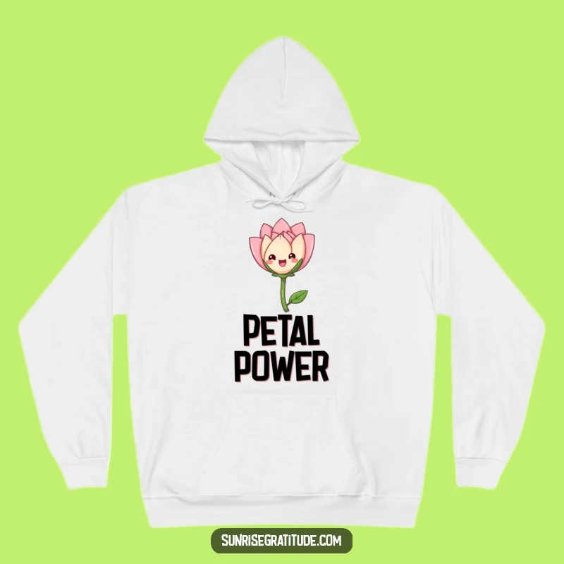 Funny Flower Bud Hoodie: Cozy Petal Comfort, Ultimate Humorous Gift for Garden Enthusiasts