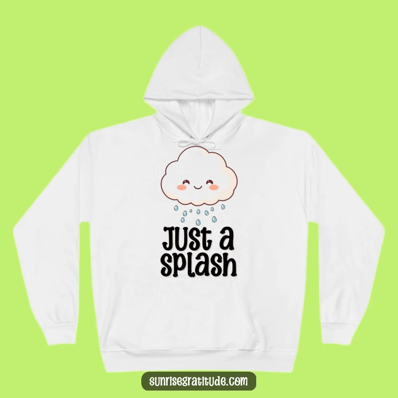 Funny Happy Cloud Hoodie: Cozy Dew Rain Comfort, Ultimate Humorous Gift for All-Weather Smiles