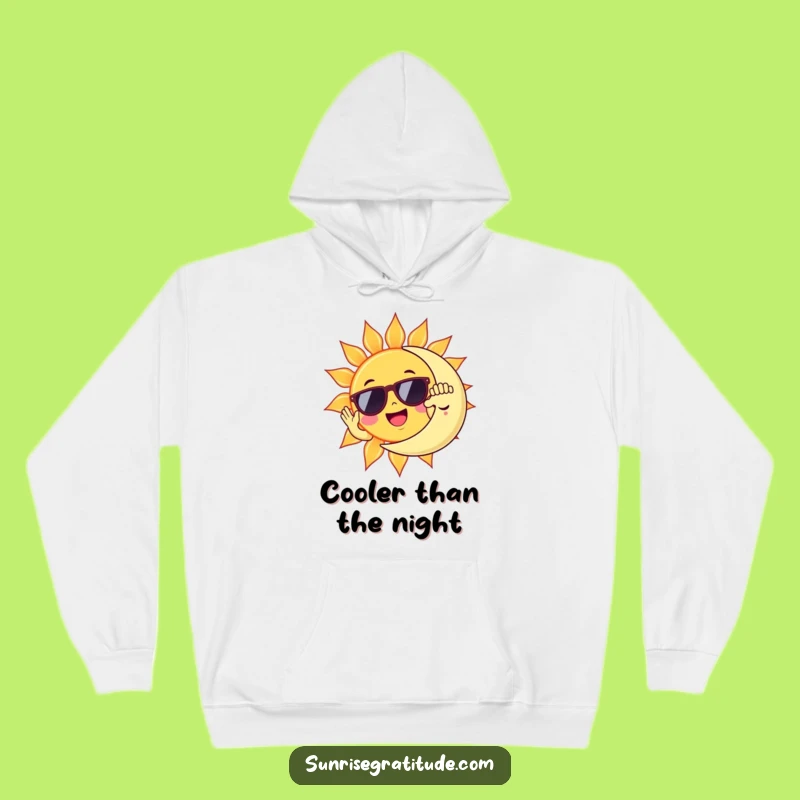 Funny Sun & Moon High Five Hoodie: Cozy Celestial Comfort, Perfect Funny Gift