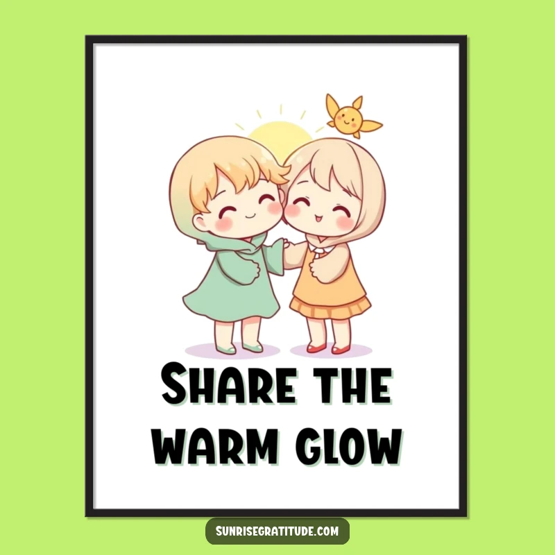 Free Printable Wall Art: Shared Sunshine Bliss