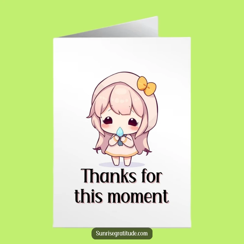 Free Printable Thank You Card: Sunrise Gem