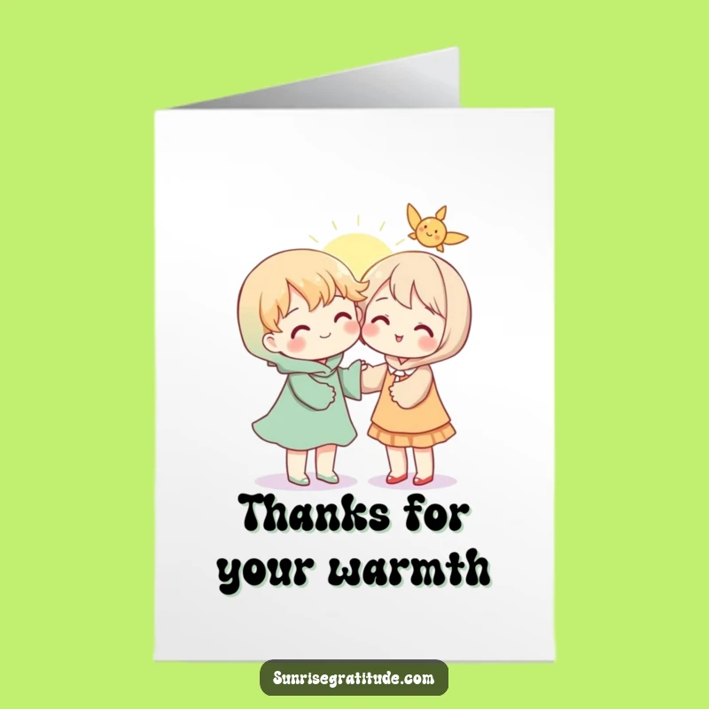 Free Printable Thank You Card: Sunshine Gratitude