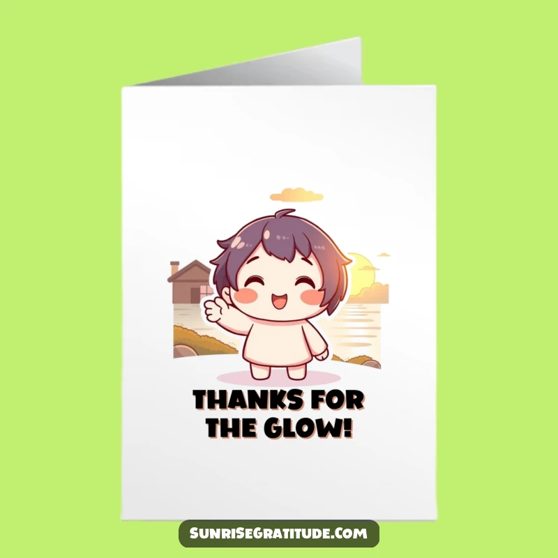 Free Printable Thank You Card: Sunset Gratitude, Warm Downloadable Gift