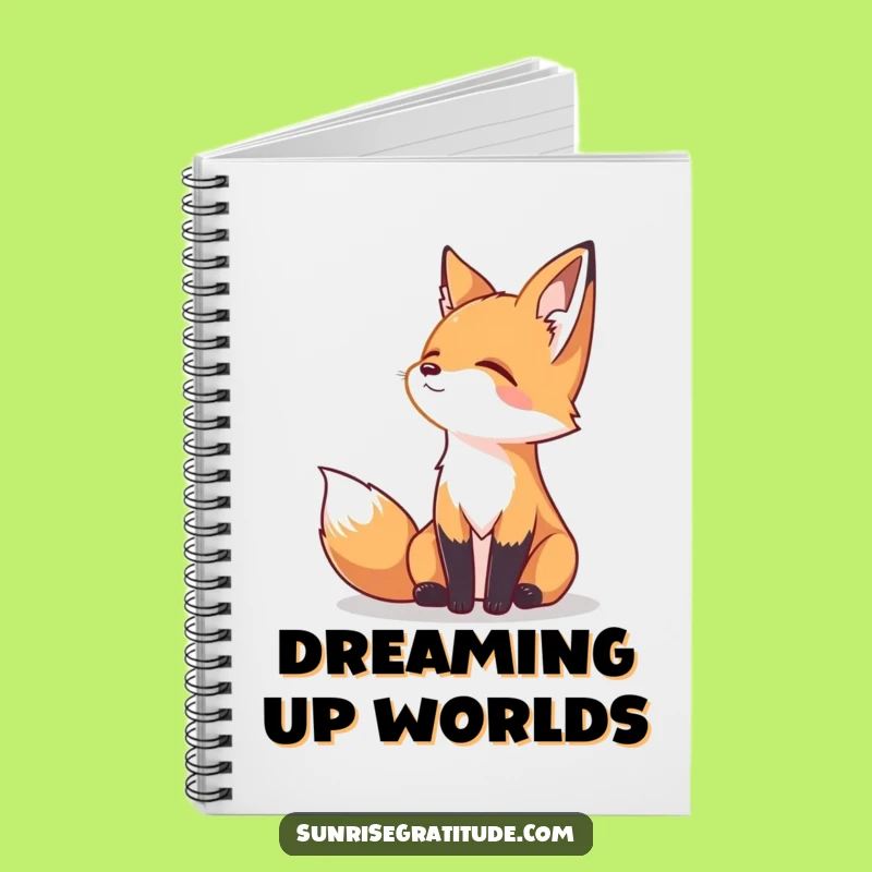 Funny Serene Fox Notebook: Peaceful Horizon Journal, Humorous Gift for Writers