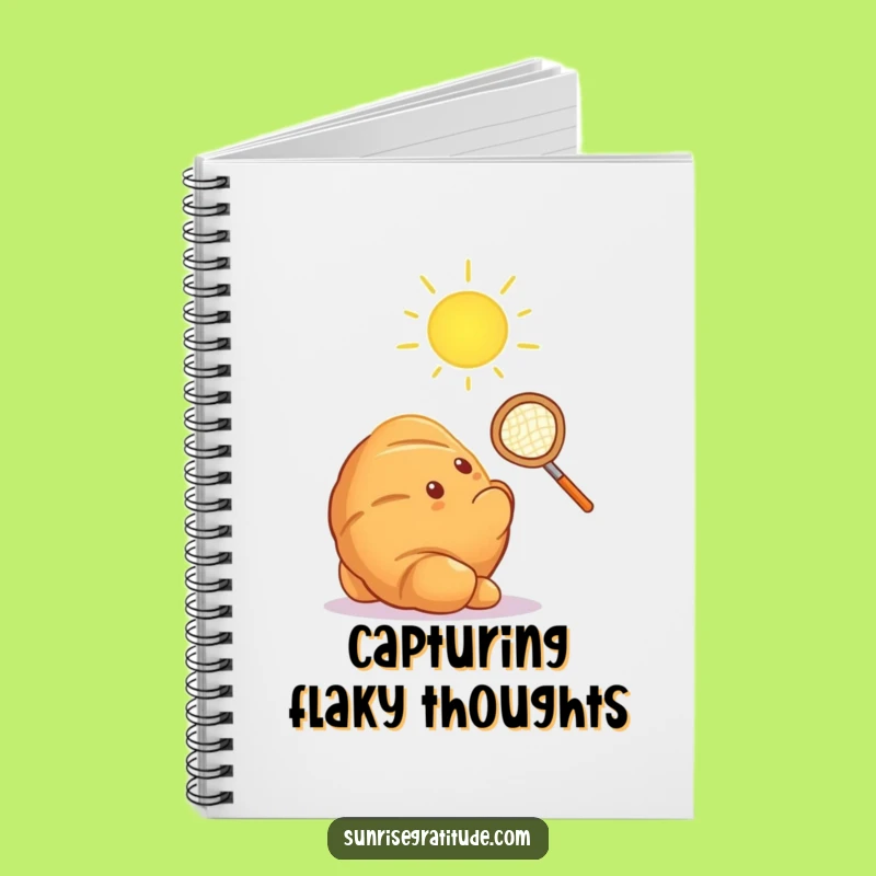 Funny Croissant Sun Catcher Notebook: Whimsical Journal, Hilarious Funny Gift