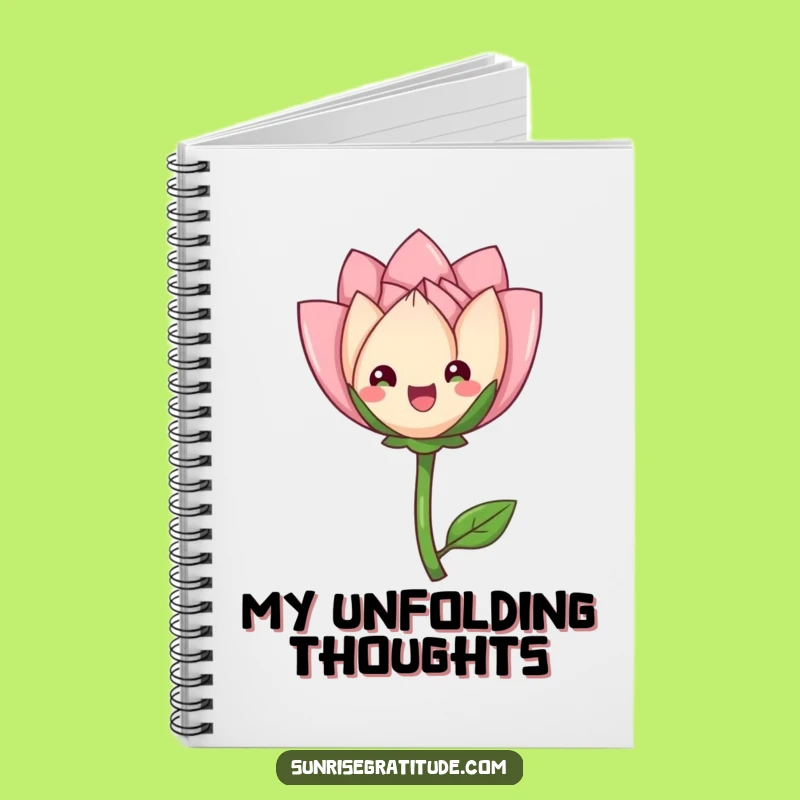 Funny Flower Bud Notebook: Write Graceful Thoughts, Humorous Gift for Blooming Ideas