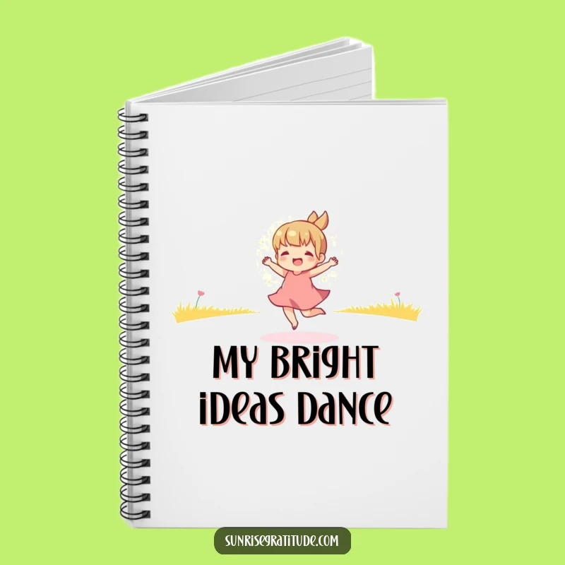 Funny Morning Dancer Notebook - Cute Golden Light Journal, Hilarious Morning Gift for Writers
