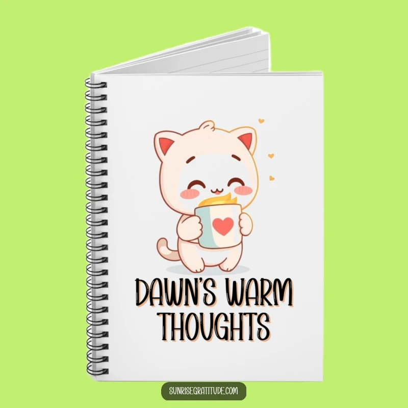 Funny Morning Thoughts Notebook - Character's Warm Greeting Funny Gift