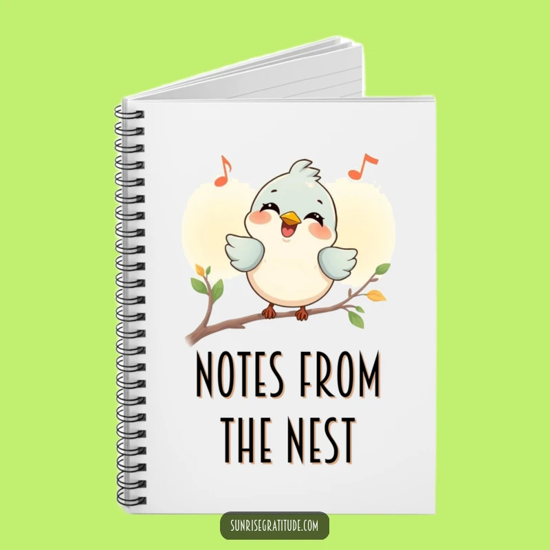 Funny Smiling Bird Notebook: Write Dawn Melodies, Humorous Gift for Inspired Thoughts