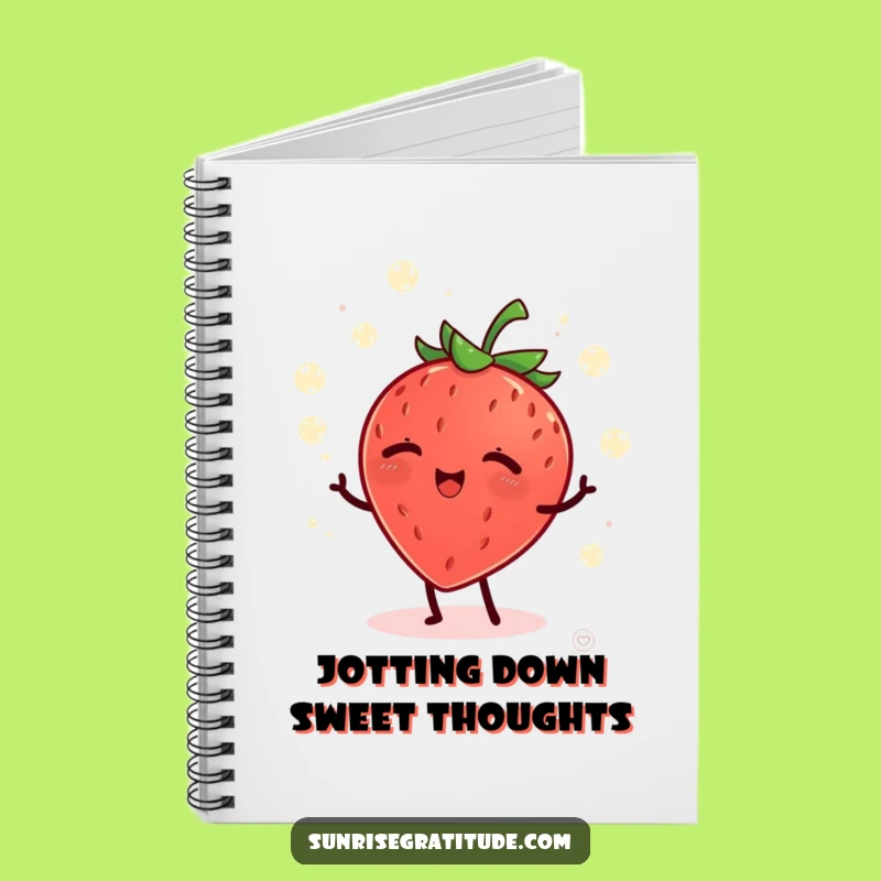 Funny Giggling Strawberry Notebook: Morning Journal, Hilarious Funny Gift