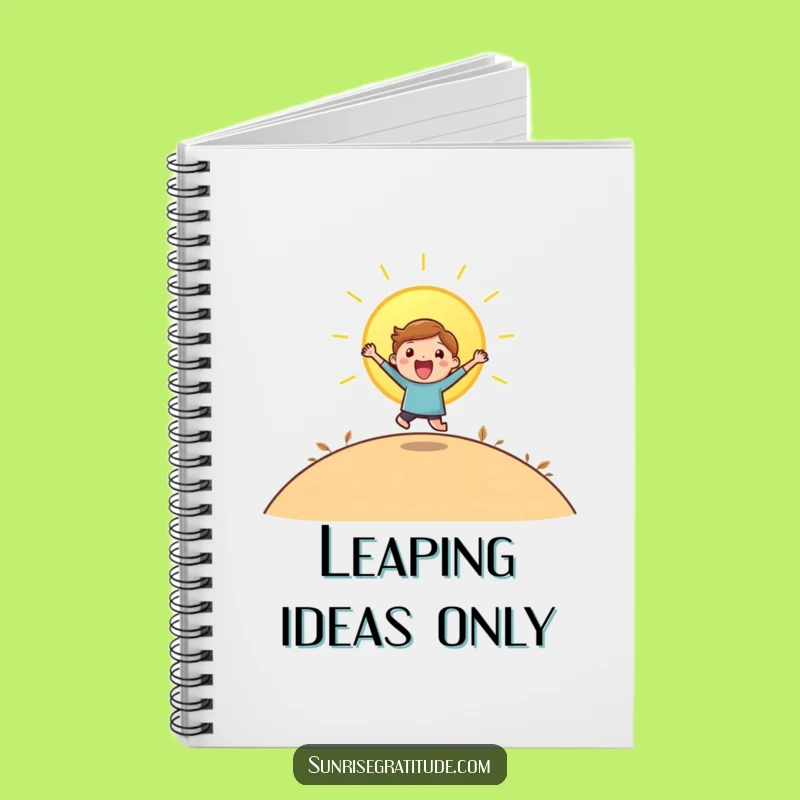 Funny Joyful Journal Notebook - Playful Character Sun Rise Gift