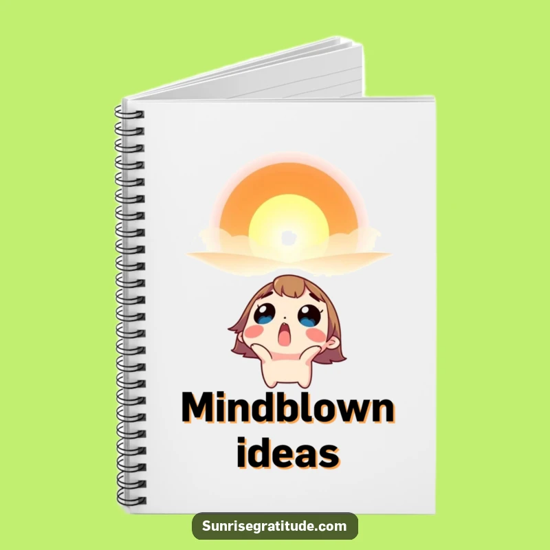 Funny Daily Wonder Notebook - Surprised Character Journal Gift