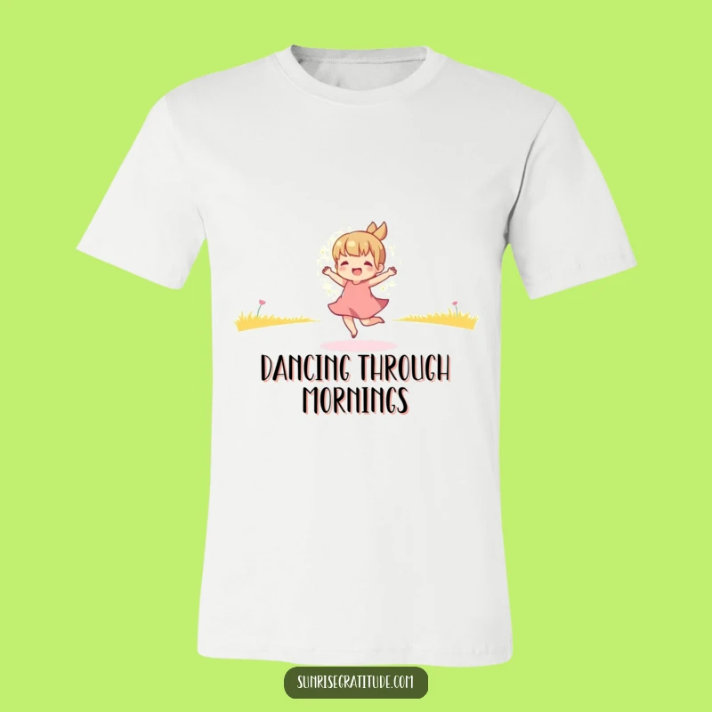 Funny Morning Dancer T-Shirt - Playful Golden Light Dance Tee, Perfect Humorous Gift