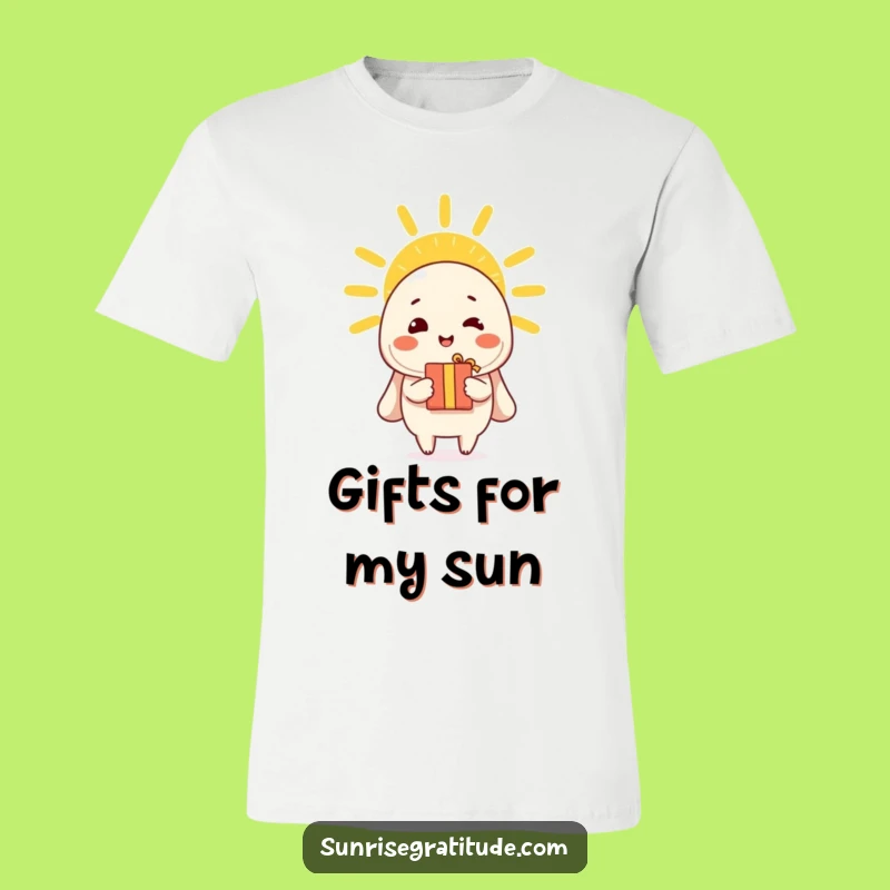 Funny Morning Offering T-Shirt - Cheerful Character Sun Gift Tee