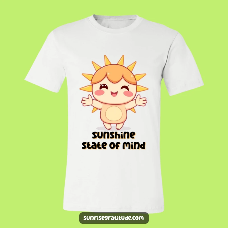 Funny Sunbeam Embrace T-Shirt - Happy Character Sunshine Tee